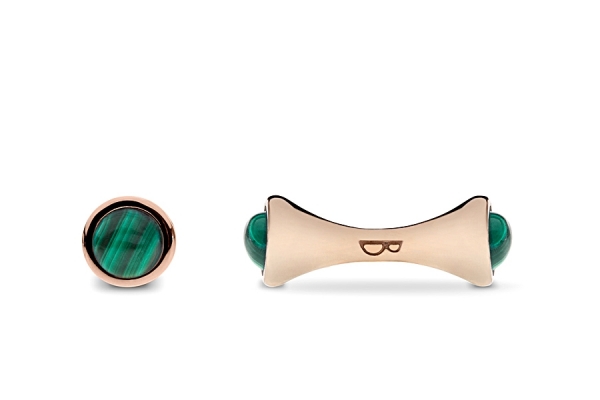 gemelli BONGO MALACHITE GOLD