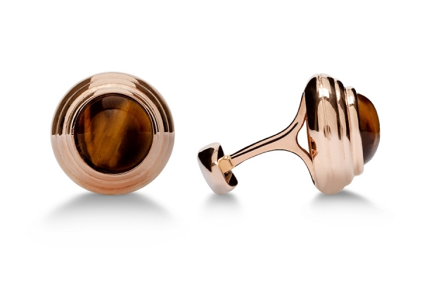 gemelli STONE OCCHIO DI TIGRE_ROSE GOLD 