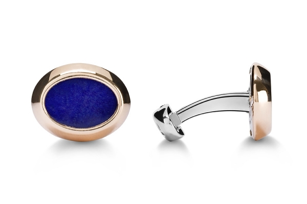 GEMELLI OVALE LAPIS CORNICE ORO