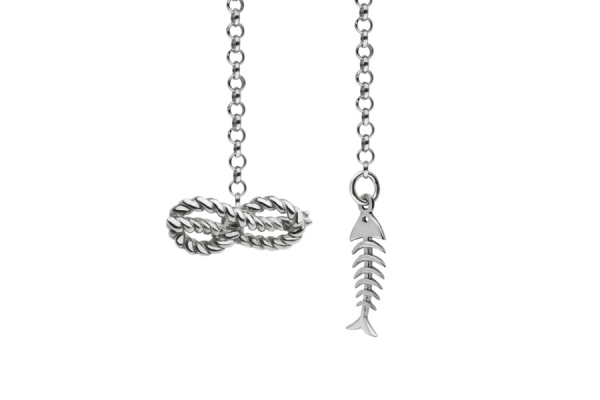 VEZZO lapel chain NODO SAVOIA CON LISCA